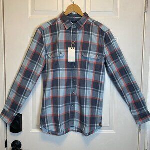 ASTRONOMY Los Angeles Small L/S Button Front Shirt Plaid 2 Pockets NWT Men’s